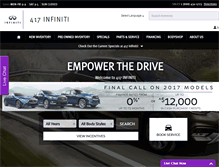 Tablet Screenshot of 417infiniti.com